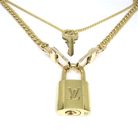 louis vuitton lock necklace cheap|louis vuitton monogram necklace.